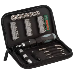 Jogo de Pontas e Soquetes com 38 Peças