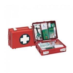 Caixa Primeiros Socorros CPS269 (=CPS042) MEDISAN c/ Suporte de Parede