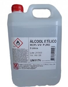 Álcool etílico a 99.9 %V/V Puro